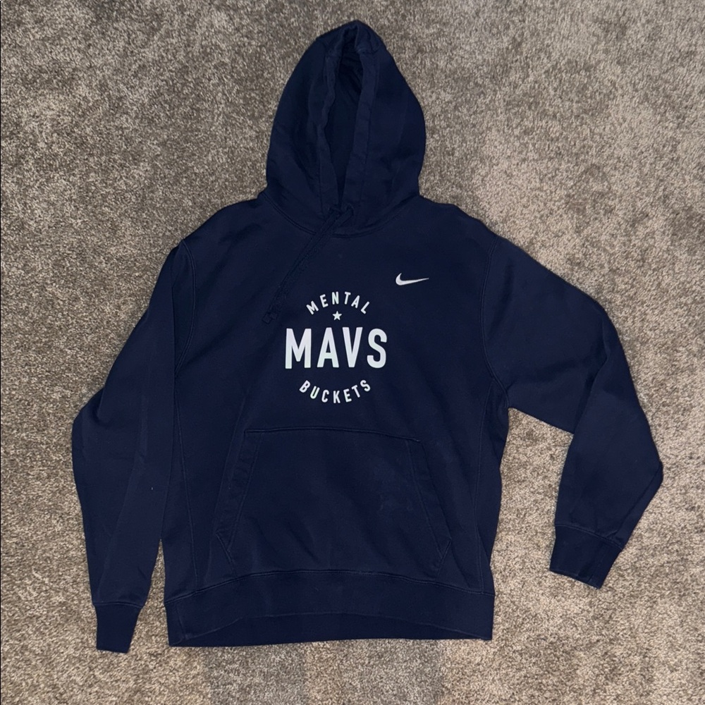 Nike Men's Dark Blue Mental Mavs Hoodie